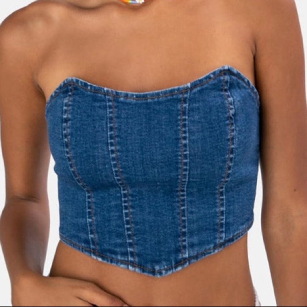 Rehab lab denim corset